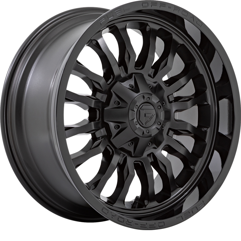 Fuel 20x9 D796 Arc Matte Black w/ Gloss Black Lip +1mm