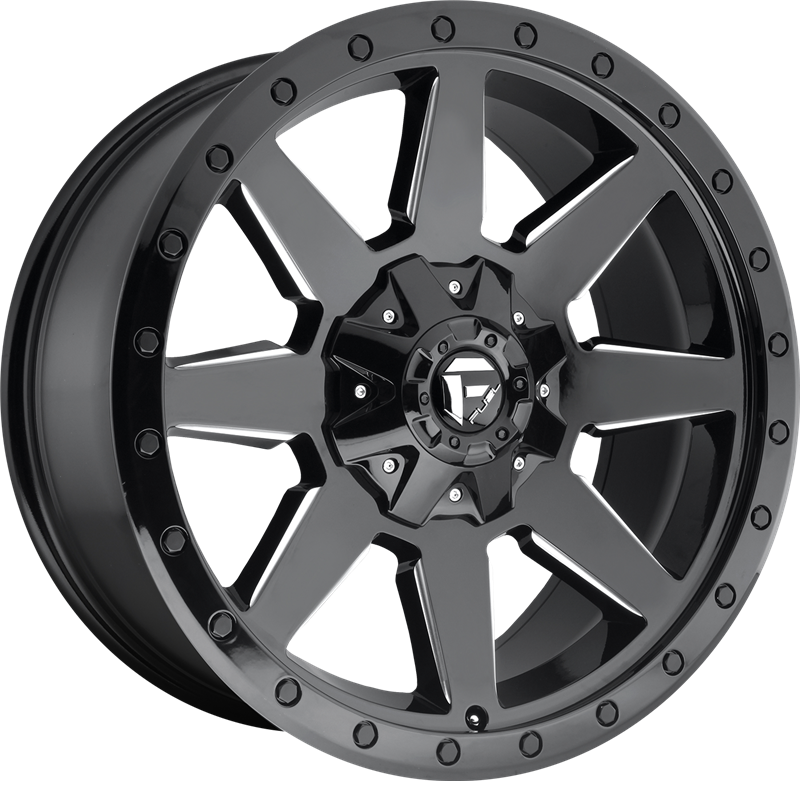 Fuel 20x9 D597 Wildcat Gloss Black Milled +1mm