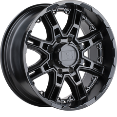 Level 8 17x8.5 Slingshot Matte Black -10mm