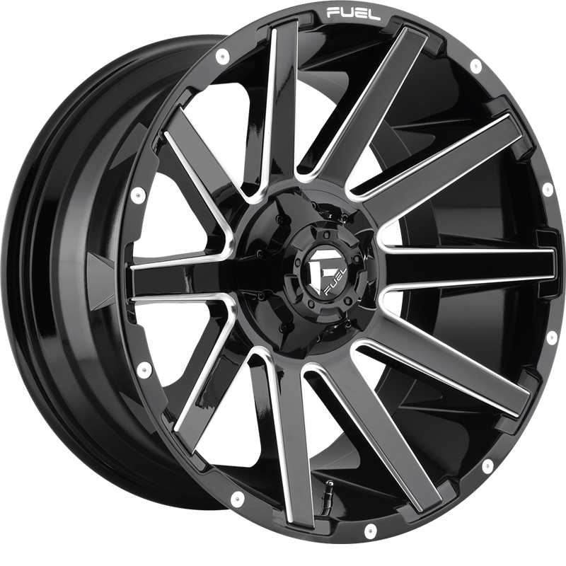 Fuel 20x9 D615 Contra Gloss Black Milled +1mm