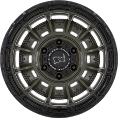 Black Rhino 17x9 Legion Olive Drab Green w/ Black Lip -12mm