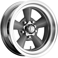 American Racing 17x7 VN309 TT O Vintage Silver w/ Machined Lip +0mm