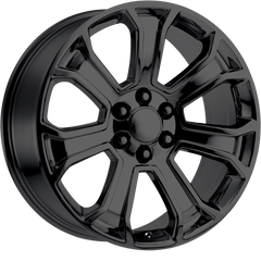 Performance Replicas 20x9 PR166 Gloss Black +24mm