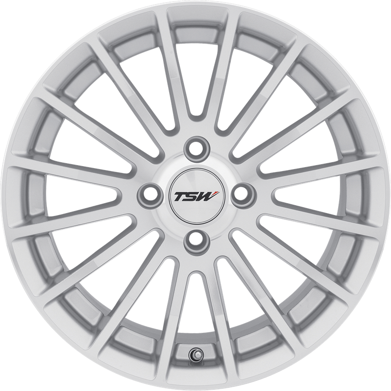 TSW 17x8 Mallory Silver w/ Mirror Cut Face +32mm