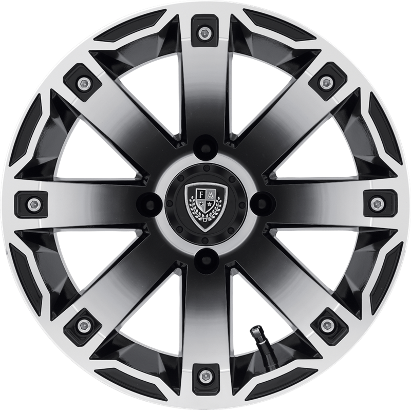 Fairway Alloys 12x7 FA143 Rage Gloss Black Machined -47mm