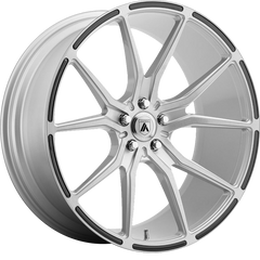 Asanti 20x10.5 ABL-13 Vega Brushed Silver w/ Carbon Fiber Insert +45mm