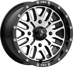 MSA Offroad Wheels 16x7 M38 Brute Gloss Black Machined +10mm