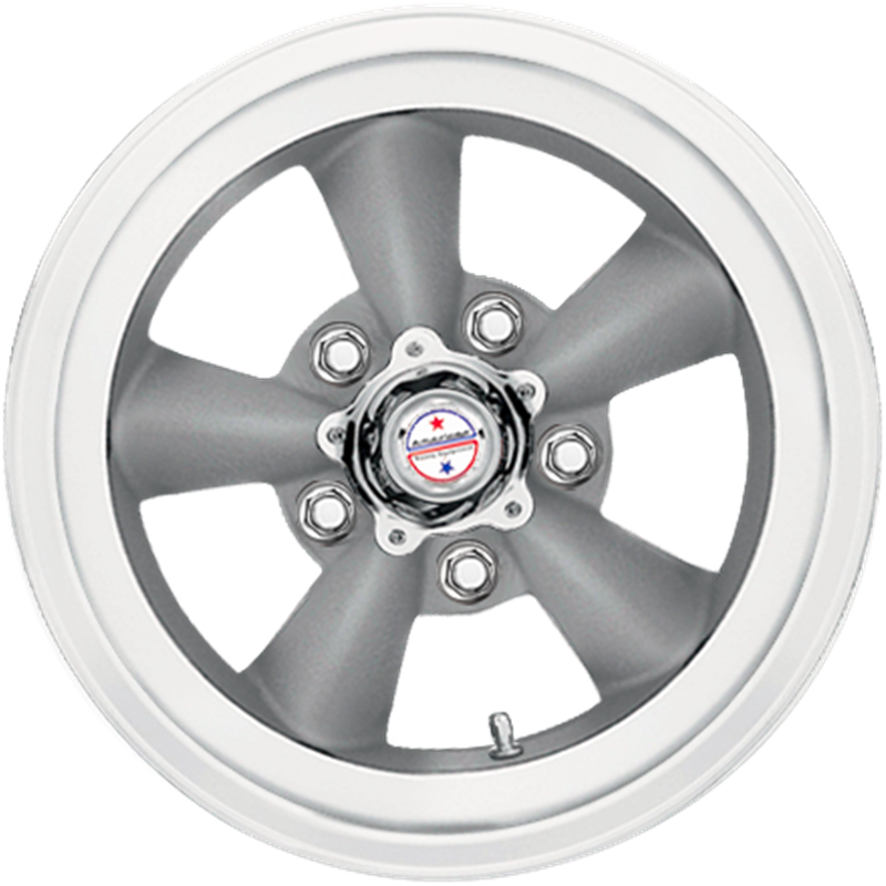 American Racing 15x8 VN105 Torq Thrust D Torq Thrust Gray w/ Machined Lip +0mm