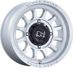 Black Rhino Powersports 15x7 Rapid UTV Hyper Silver w/ Machined Face +10mm