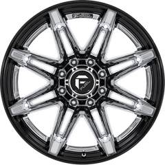 Fuel 20x10 FC401 Brawl Chrome w/ Gloss Black Lip -18mm