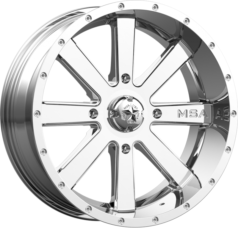 MSA Offroad Wheels 18x7 M34 Flash Chrome +0mm