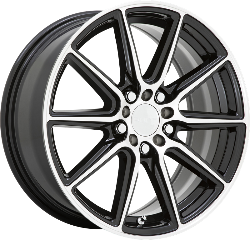 Ruff 17x7.5 Throttle Gloss Black w/ Machined Face +38mm