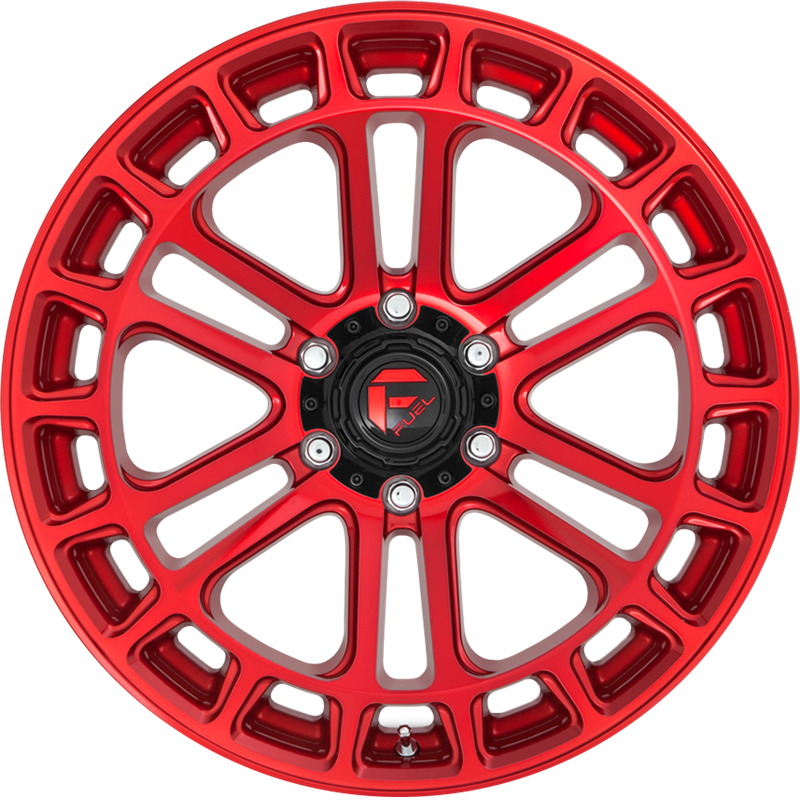 Fuel 18x9 D719 Heater Candy Red Machined +1mm