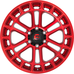 Fuel 18x9 D719 Heater Candy Red Machined +1mm