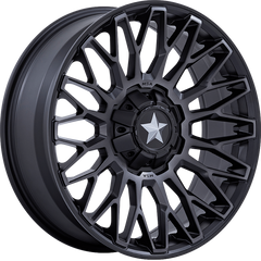 MSA Offroad Wheels 15x7 M50 Clubber Matte Black w/ Double Dark Tint Face +10mm