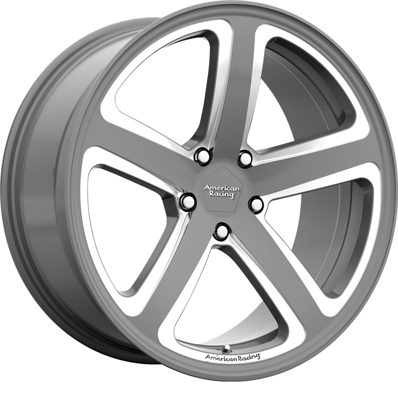 American Racing 18x8 AR922 Hot Lap Satin Gray Milled +38mm