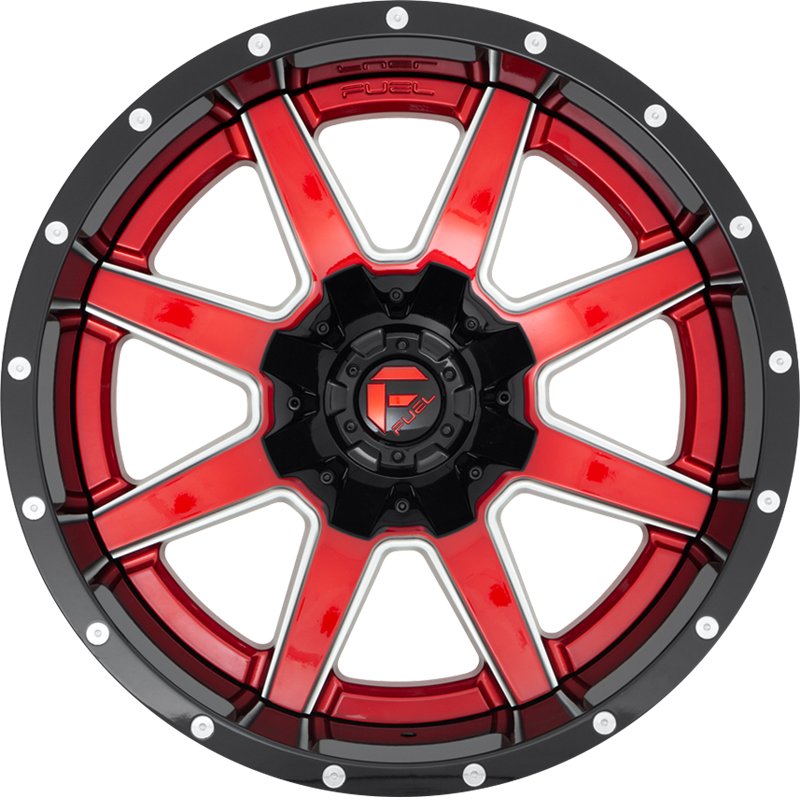 Fuel 20x10 D250 Maverick Gloss Red -19mm