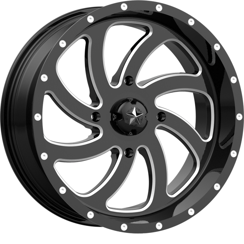 MSA Offroad Wheels 18x7 M36 Switch Gloss Black Milled +0mm