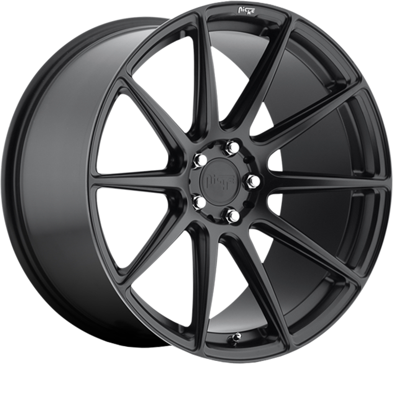 Niche 18x8 M147 Essen Matte Black +42mm