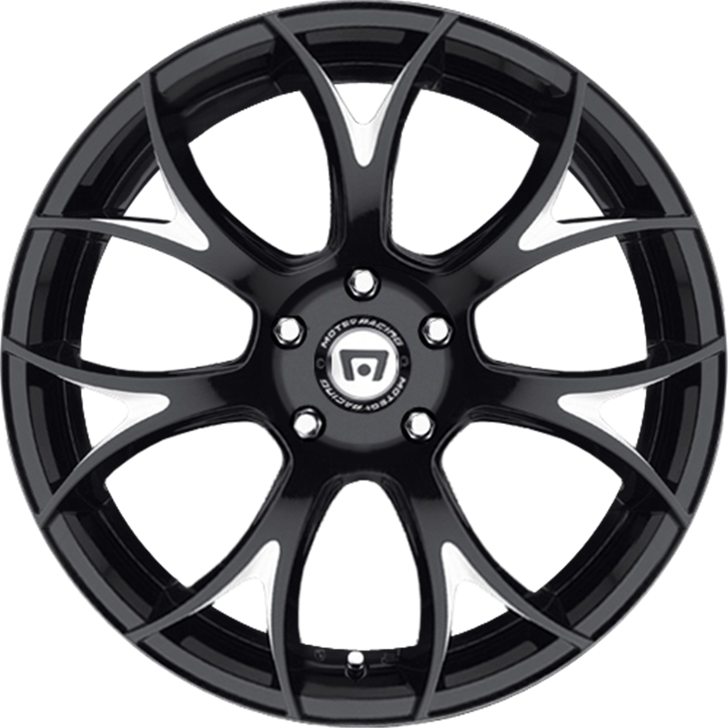 Motegi Racing 18x9.5 MR126 Gloss Black w/ Milled Accents +40mm