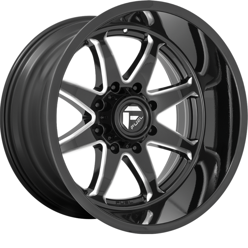 Fuel 20x9 D749 Hammer Gloss Black Milled +1mm