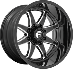 Fuel 20x9 D749 Hammer Gloss Black Milled +1mm