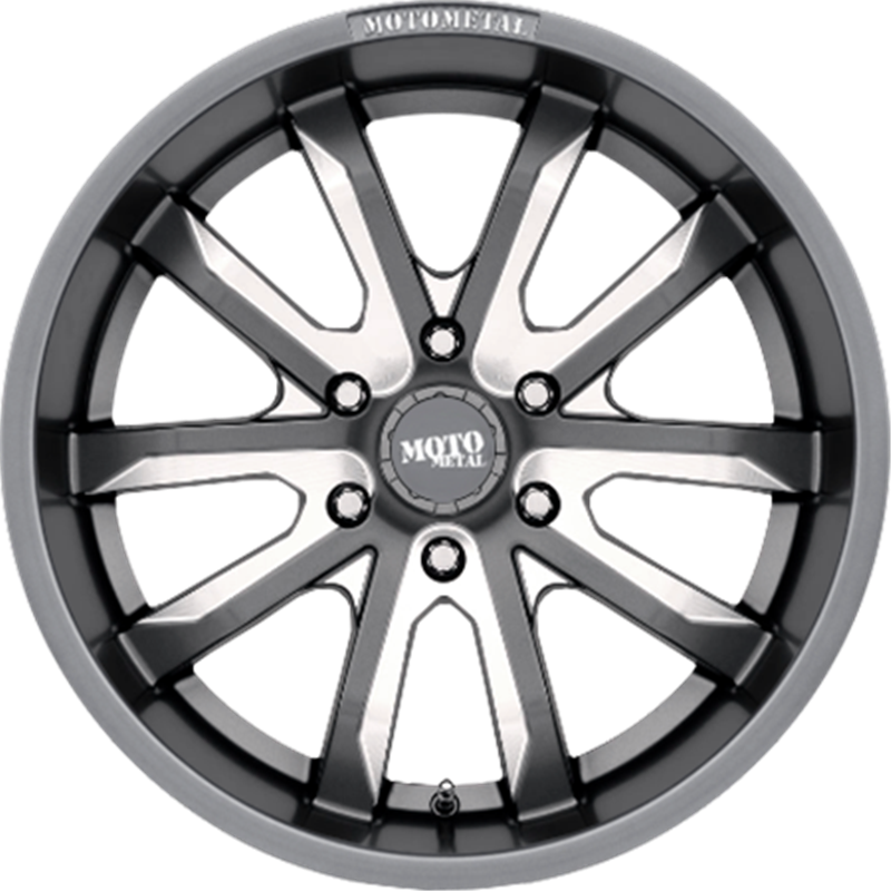 Moto Metal 18x9 MO983 Dagger Satin Gray Milled +18mm