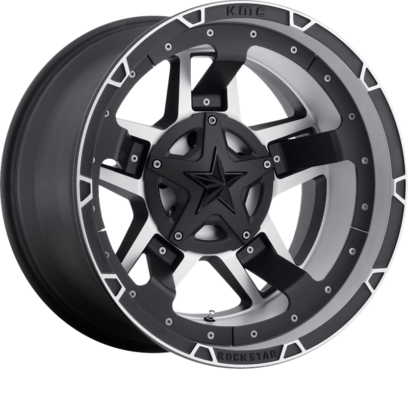 XD 20x10 XD827 Rockstar III Matte Black Machined -24mm