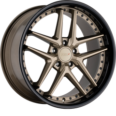 TSW 20x10 Premio Matte Bronze w/ Gloss Black Lip +40mm