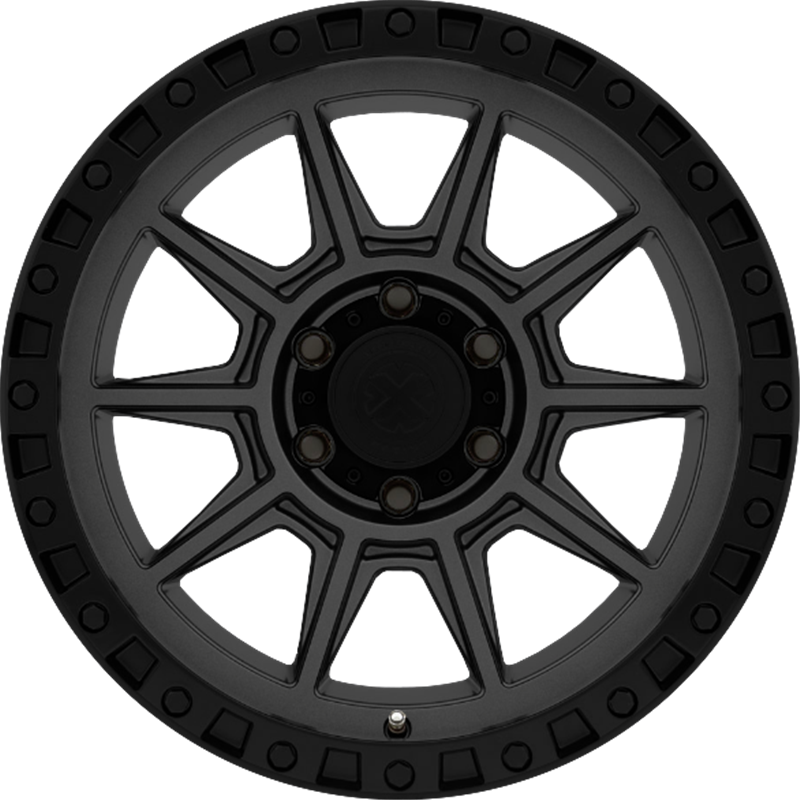 ATX Series 18x9 AX202 Cast Iron Black +0mm