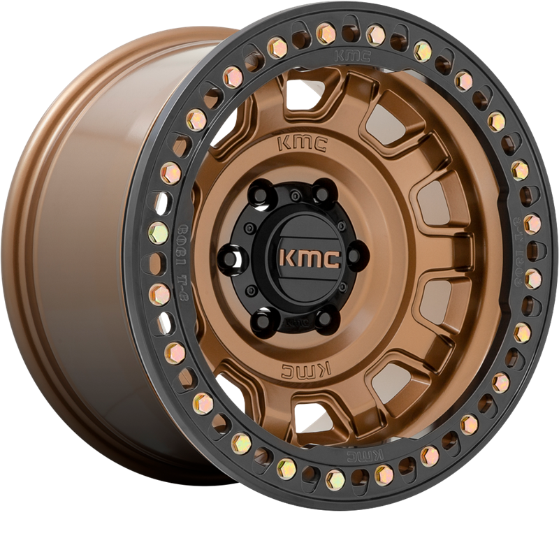 KMC 17x9 KM236 Tank Beadlock Matte Bronze -38mm