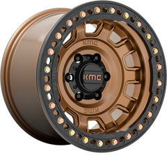 KMC 17x9 KM236 Tank Beadlock Matte Bronze -38mm