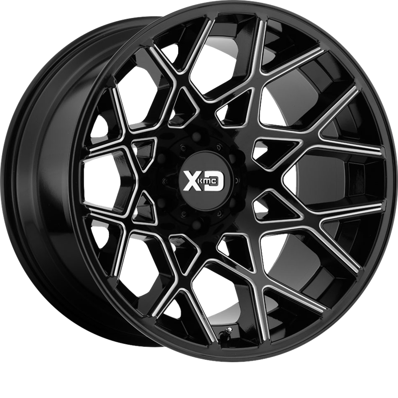 XD 20x10 XD831 Chopstix Gloss Black Milled -24mm