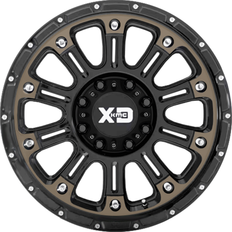 XD 20x10 XD829 Hoss II Satin Black Machined w/ Dark Tint -24mm