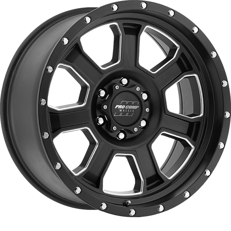 Pro Comp 20x9 PA43 Sledge Satin Black Milled +0mm
