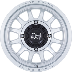 Black Rhino Powersports 15x7 Rapid UTV Hyper Silver w/ Machined Face +10mm