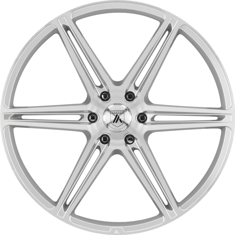 Asanti 20x9 ABL-25 Alpha 6 Brushed Silver +30mm