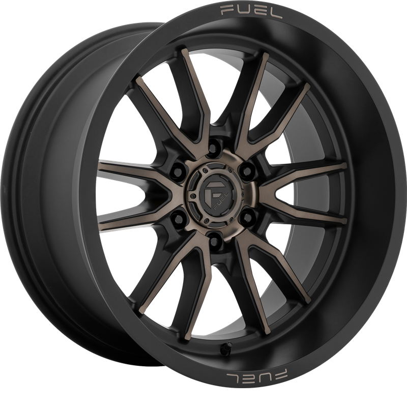 Fuel 17x9 D762 Clash Matte Black w/ Double Dark Tint +1mm