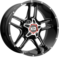 XD 20x9 XD839 Clamp Gloss Black Milled +18mm