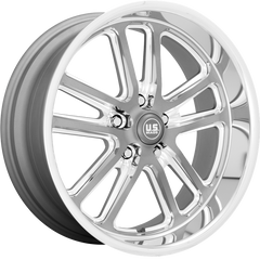 US Mags 18x9.5 U130 Bullet Textured Gunmetal w/ Milled Edges +1mm