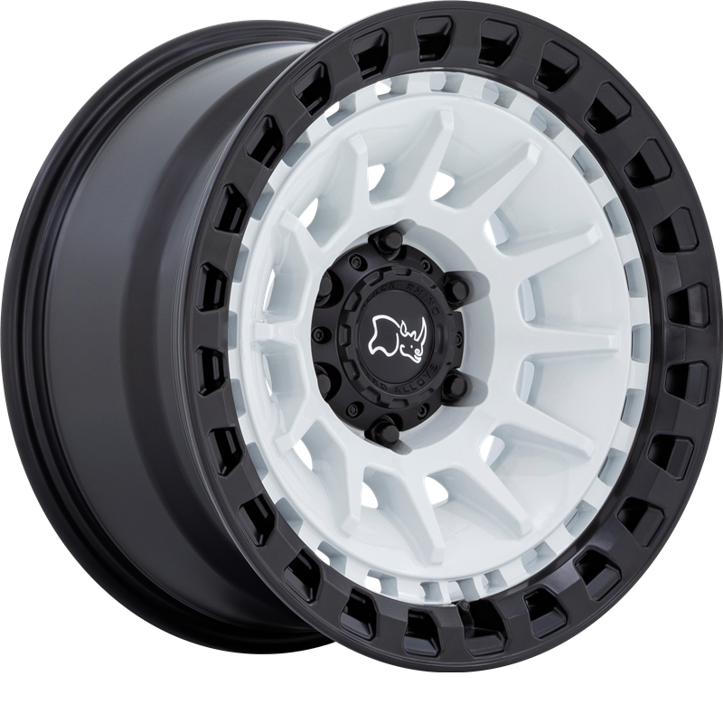 Black Rhino 18x9 Barrage Matte White on Matte Black +0mm