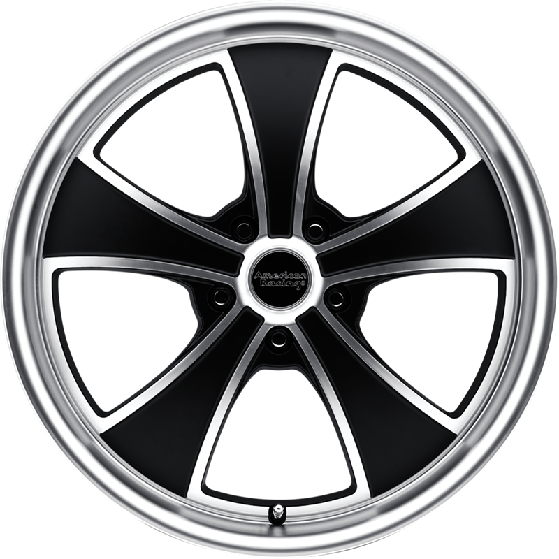 American Racing 18x9 VN807 Mach 5 Satin Black Machined +38mm