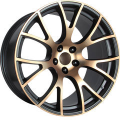 Performance Replicas 20x10 PR161 Black/Bronze +18mm