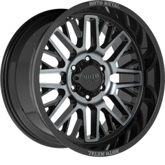 Moto Metal 20x9 MO802 Warlock Gloss Black Machined w/ Gray Tint +0mm