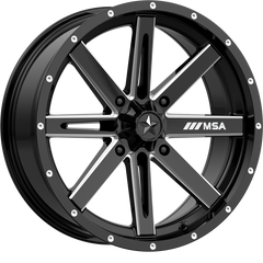 MSA Offroad Wheels 14x7 M41 Boxer Gloss Black Milled +10mm