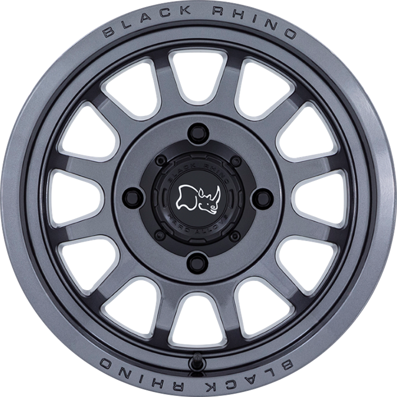 Black Rhino Powersports 15x7 Rapid UTV Gloss Gunmetal +10mm