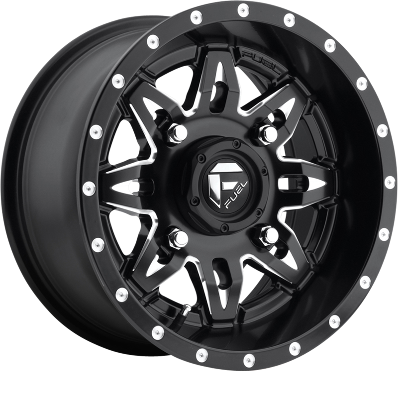 Fuel UTV 15x7 D567 Lethal Gloss Black Milled +13mm