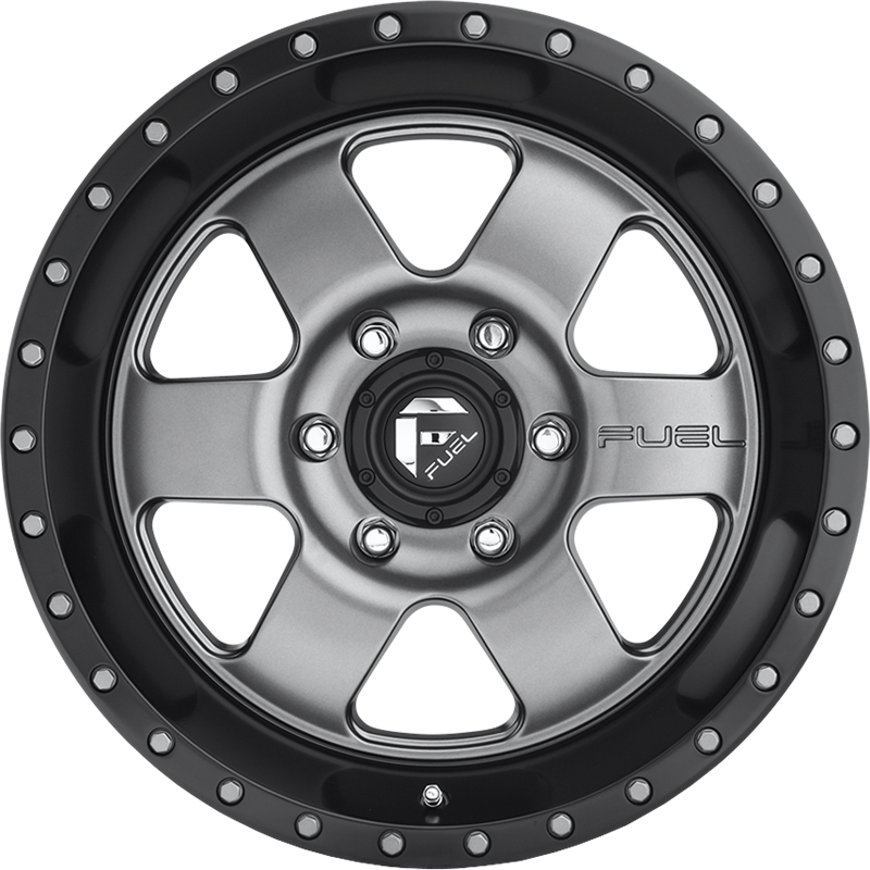 Fuel 20x9 D619 Podium Matte Gunmetal w/ Black Bead Ring +20mm