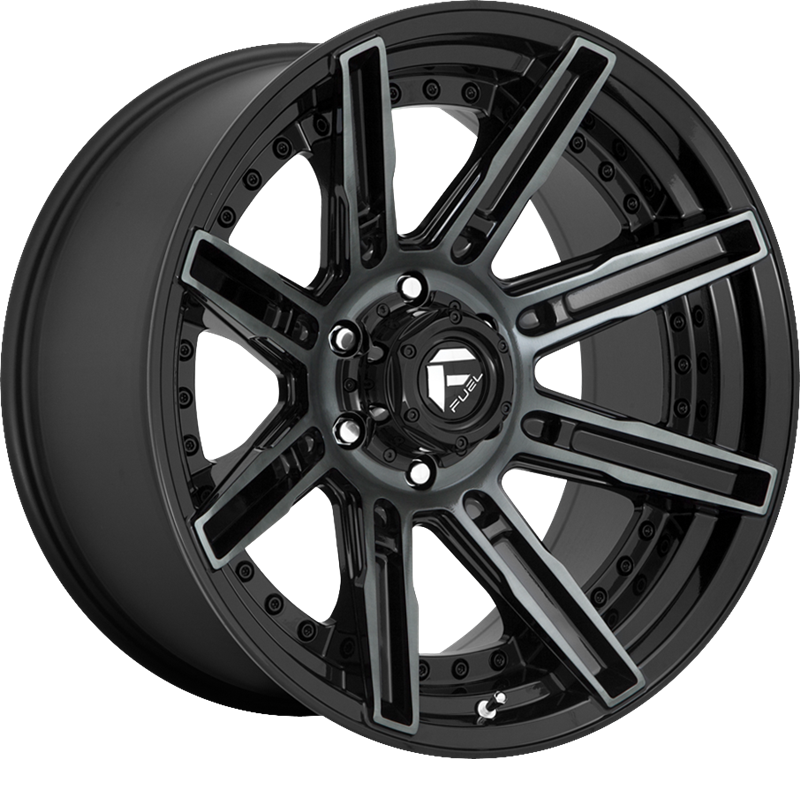 Fuel 20x10 D708 Rogue Gloss Black w/ Double Dark Tint -18mm