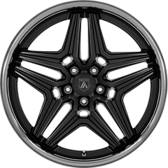 Asanti 20x9 ABL-46 Duke Satin Black w/ Double Dark Tint Lip +15mm